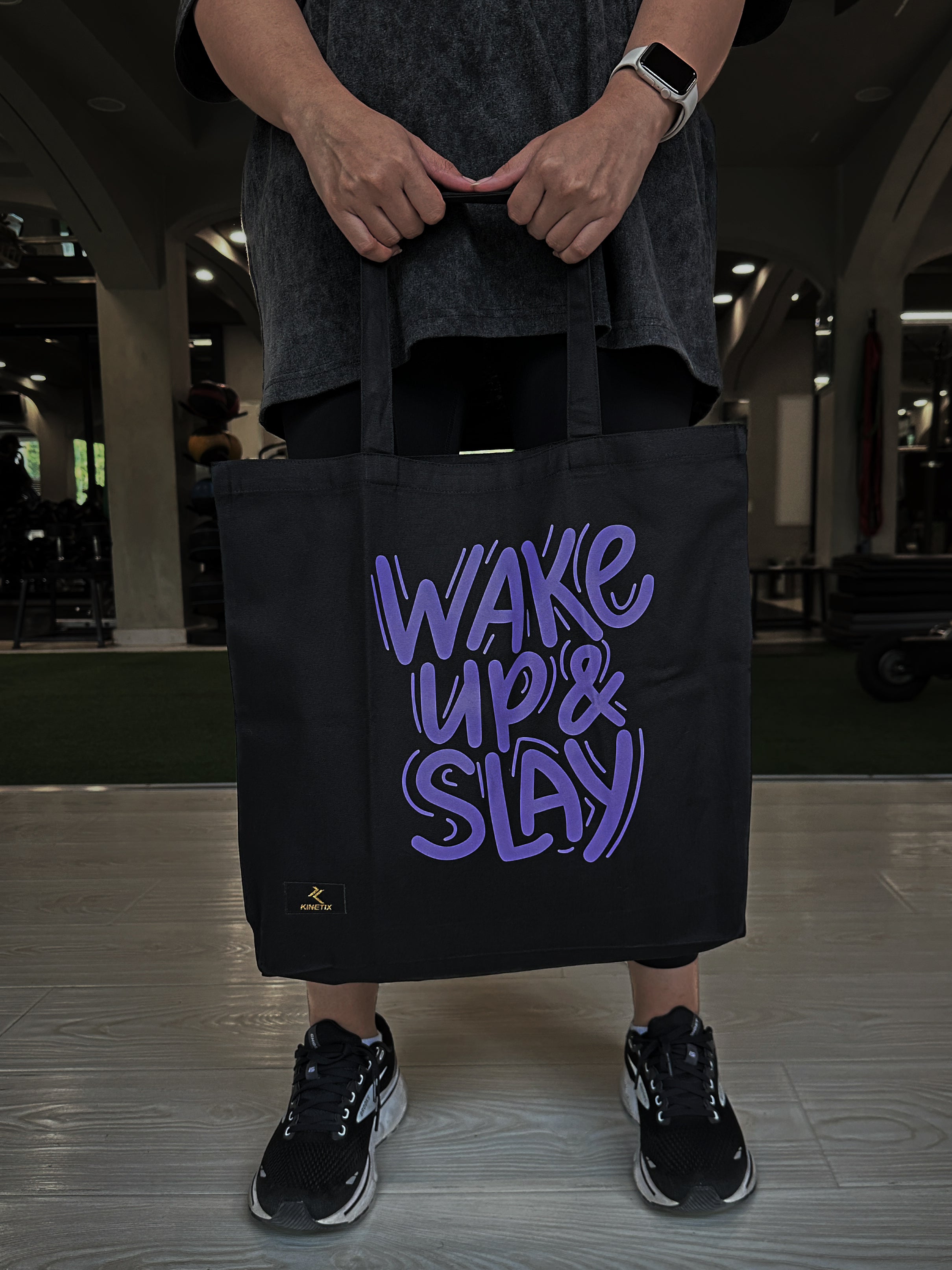 Kinetix Gym Wake Up & Slay Tote Bag