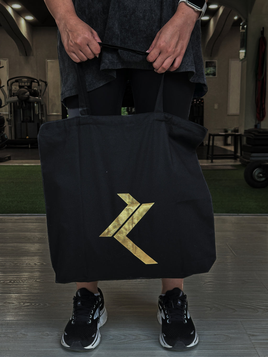 Kinetix Art & Science of Movement Black & Gold Tote
