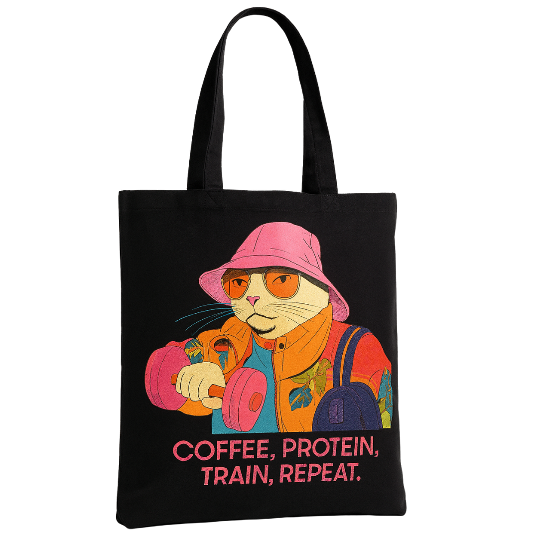 Kinetix Gym Cat Tote Bag