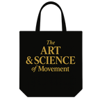 Kinetix Art & Science of Movement Black & Gold Tote