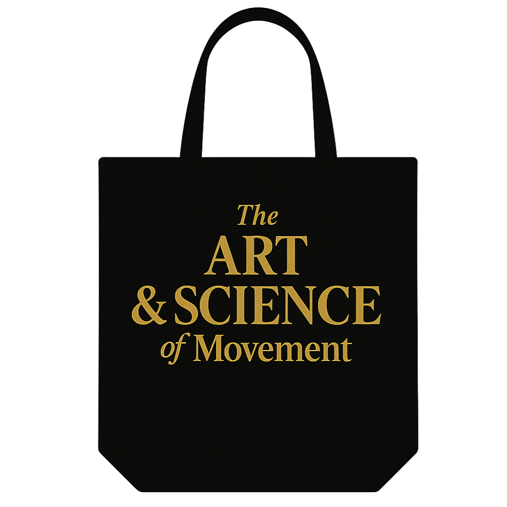 Kinetix Art & Science of Movement Black & Gold Tote